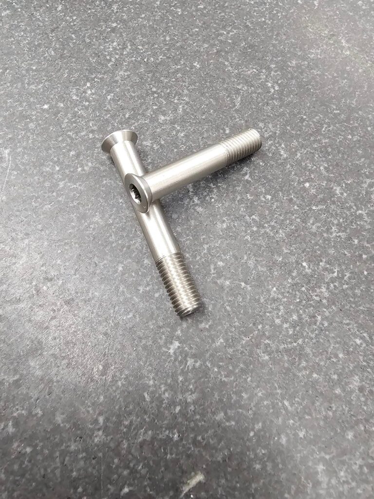 1/4-28 Flat headed guard screws in SS