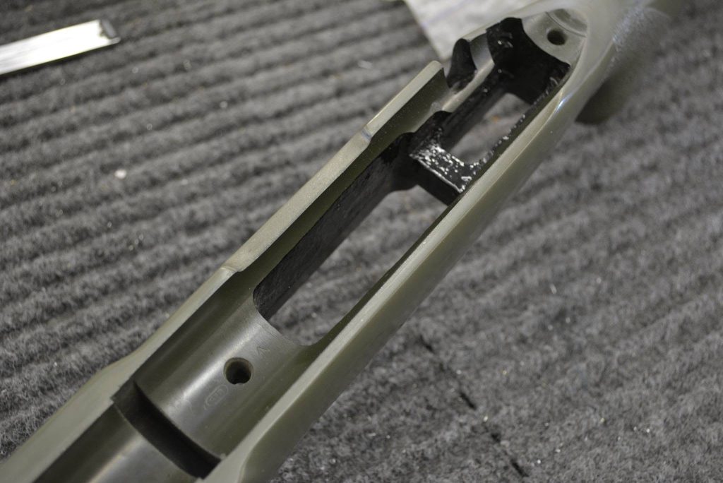 GUNSMITHING SERVICES:  Skin bedding pre-inletted rifle stock